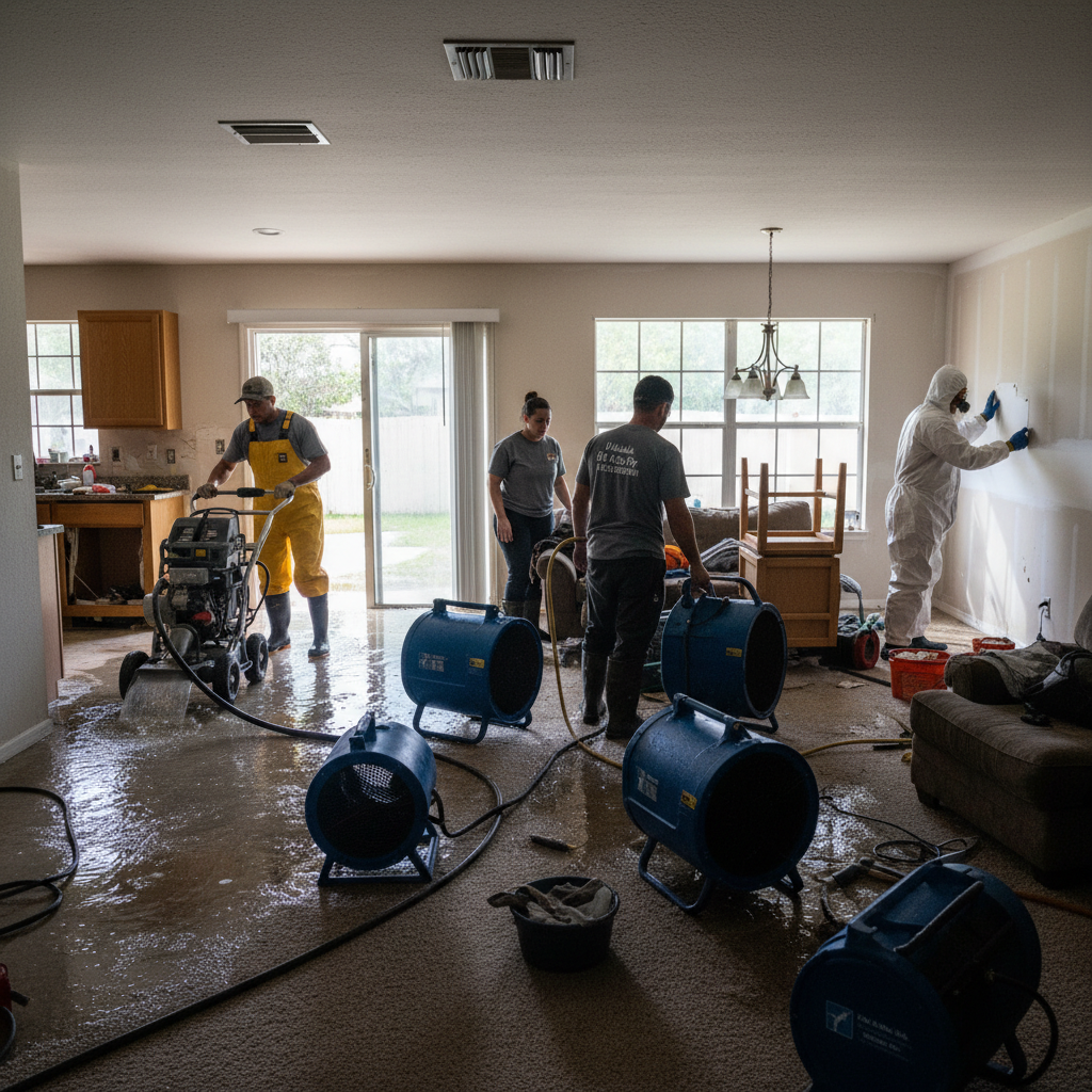 Water Damage Restoration work by Hialeah Water Damage Restoration in Hialeah